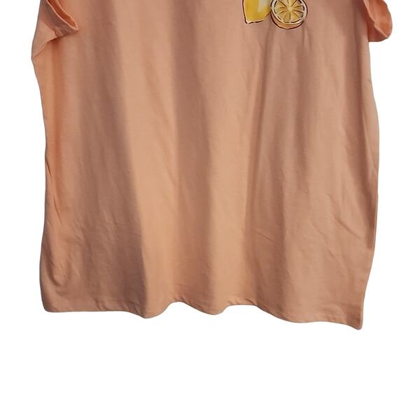 Croft & Barrow Peach Lounge Tee, NWT, Large - Picture 3 of 6